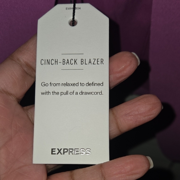 Express Women's Lavender Blazer - Picture 3 of 7